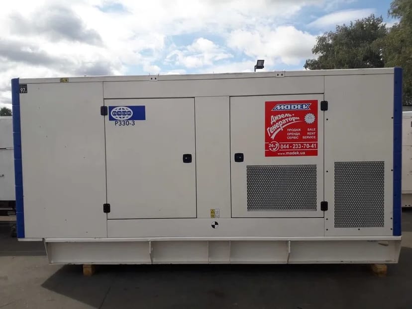 Дизельний генератор 330 кВА/ 264 кВт.
