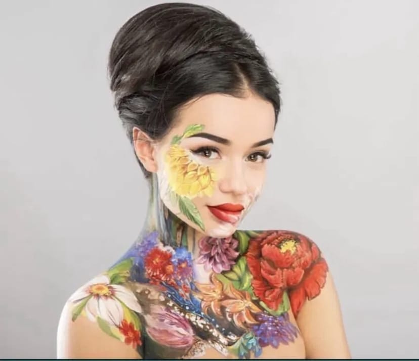 Аквагрим грим боді арт малюнки на тілі sfx макіяж Київ