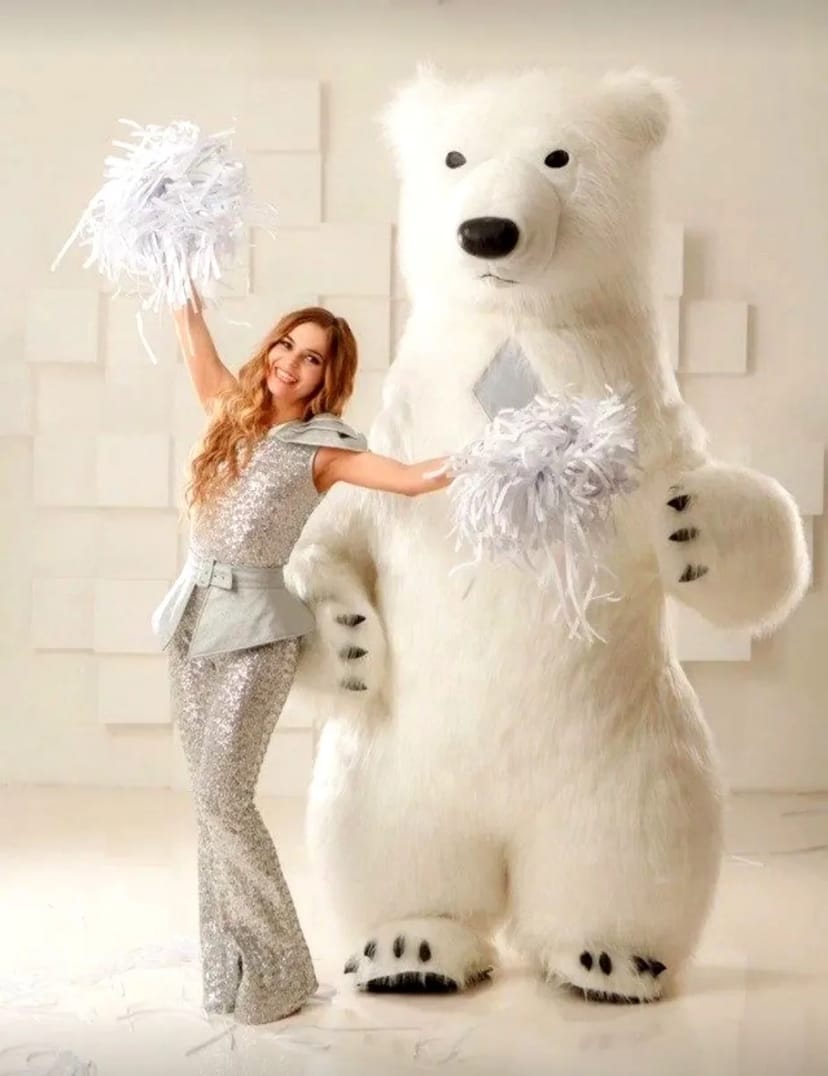 Білий ведмідь Чернігов ростова лялька стриптиз аніматор панда лабубу