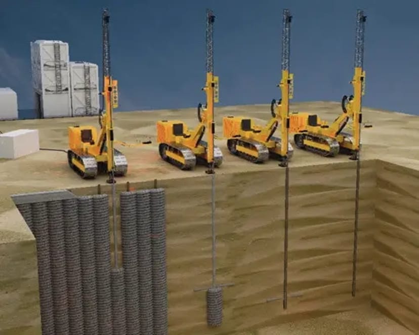 Джет-сваї, закріплення (цементування) ґрунтів