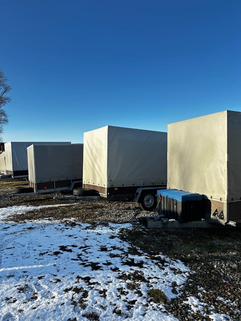 Прицепи в наявності різні за розміром є!