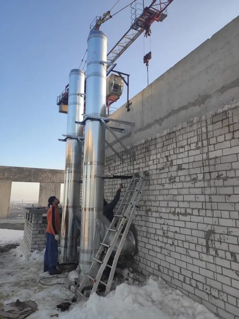 Монтаж, встановлення димоходів у Дніпрі