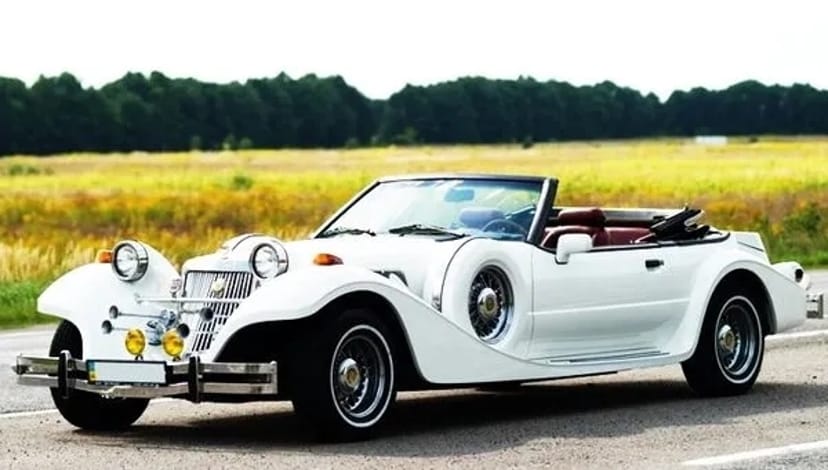 239 Ретро кабріолет білий на весілля Mitsuoka Dore 1993 рік