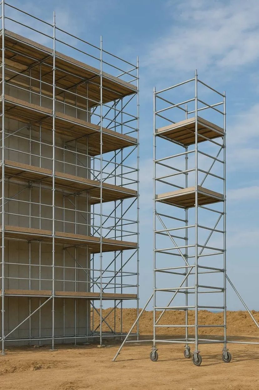 Будівельні ліса та тура для фасадних і внутрішніх робіт — надійно
