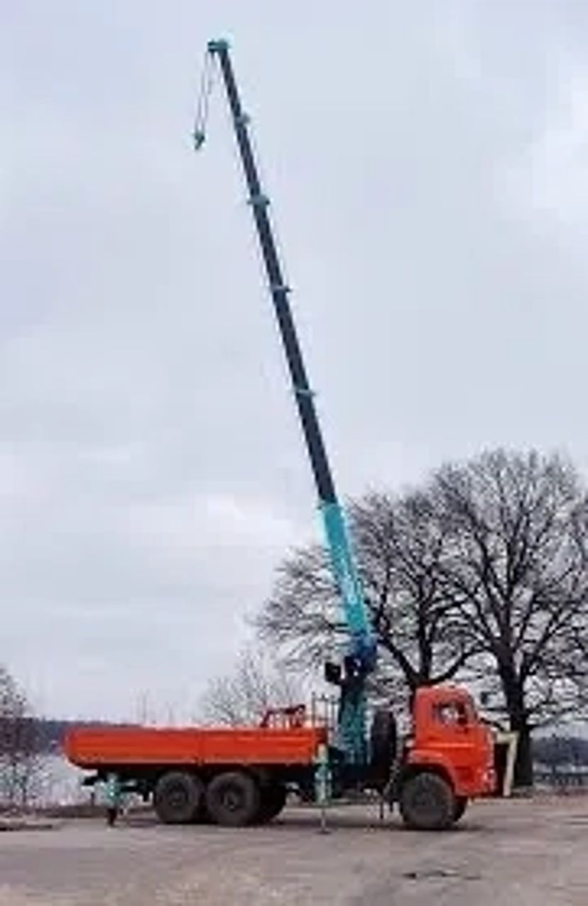 Кран-маніпулятор КАМАЗ із вишкою HKTC HLC-7016L (7 тонн)