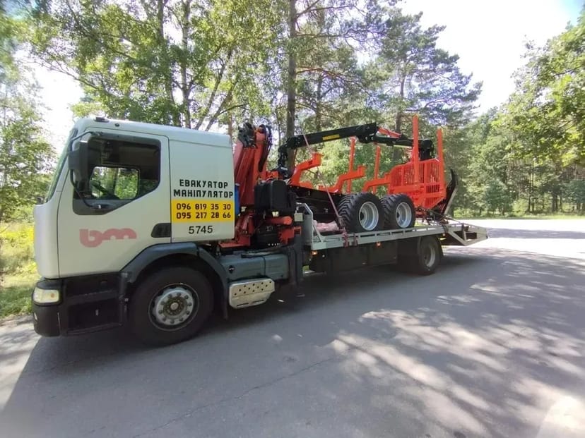 Евакуатор Сарни цілодобово. Евакуатор з маніпулятором 10т.