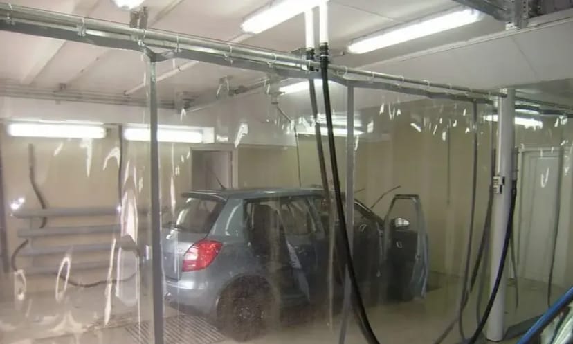 Пошиття. Штори, завіси з ПВХ тканини для автомийки