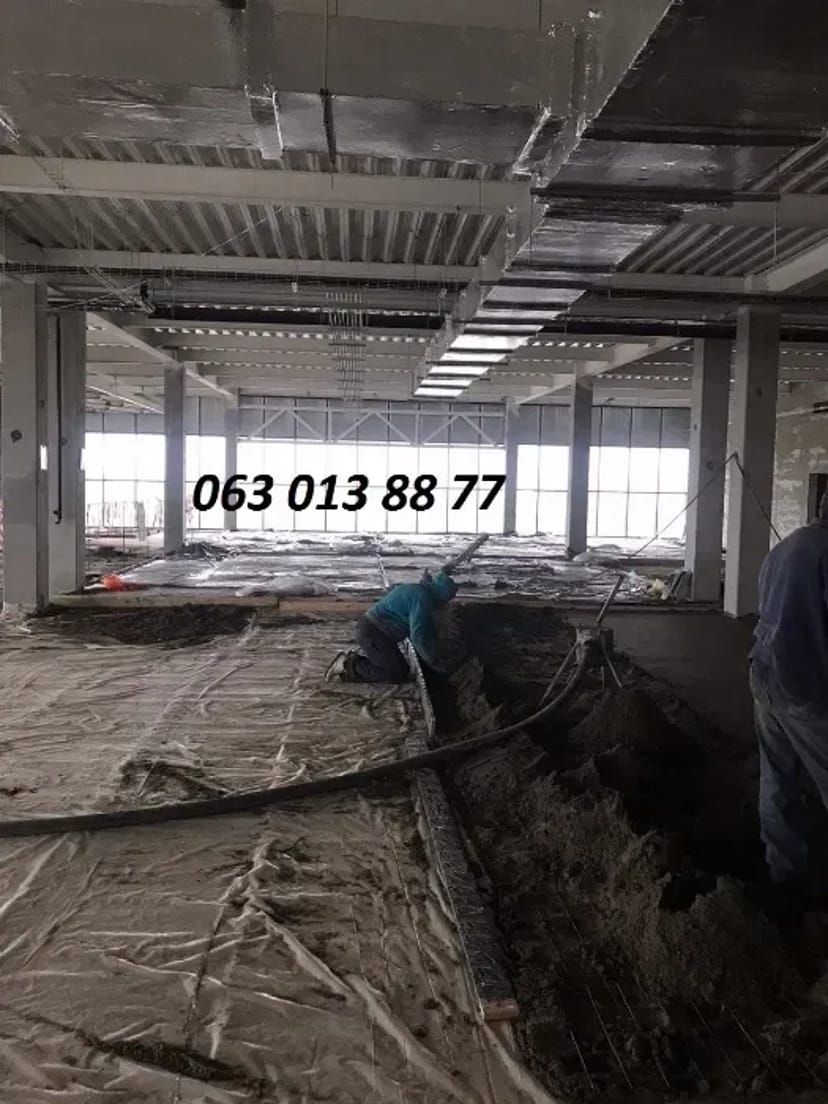 Стяжка підлоги. НАПІВСУХА СТЯЖКА. Стяжка машинним способом