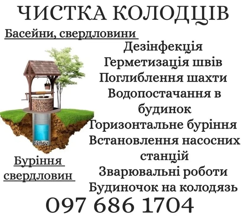 Чистка Колодязів: Дезінфекція, Ремонт та Відновлення Якісного Водопостачання!