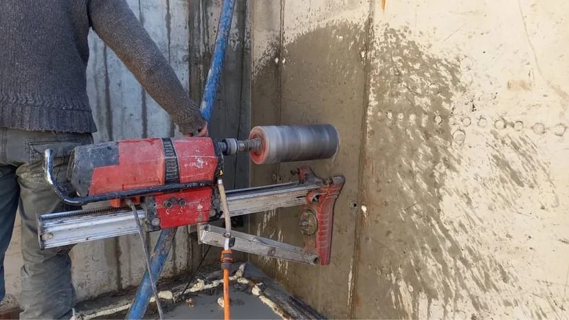 Алмазне буріння свердління отворів.