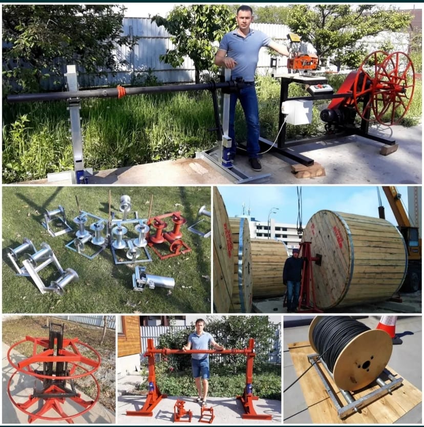 Кабельний підйомник ( домкрат) - для розмотування та прокладання проводу, кабелю