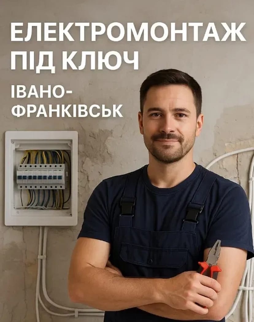 Електромонтаж під ключ-Івано-Франківськ. Послуги електрика.