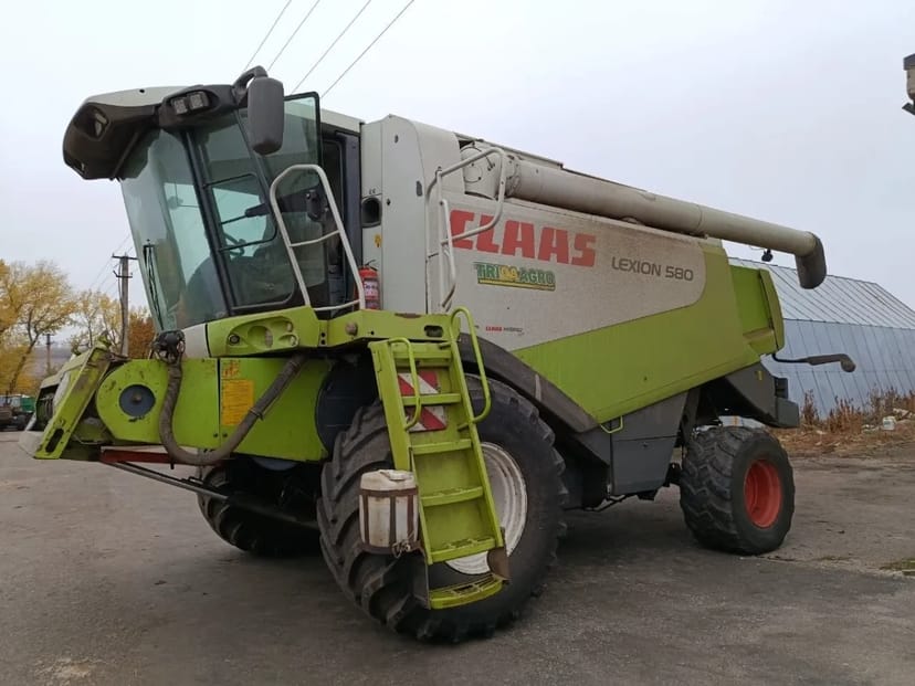 Зернозбиральний комбайн Claas Lexion 580 для збирання зернових культур