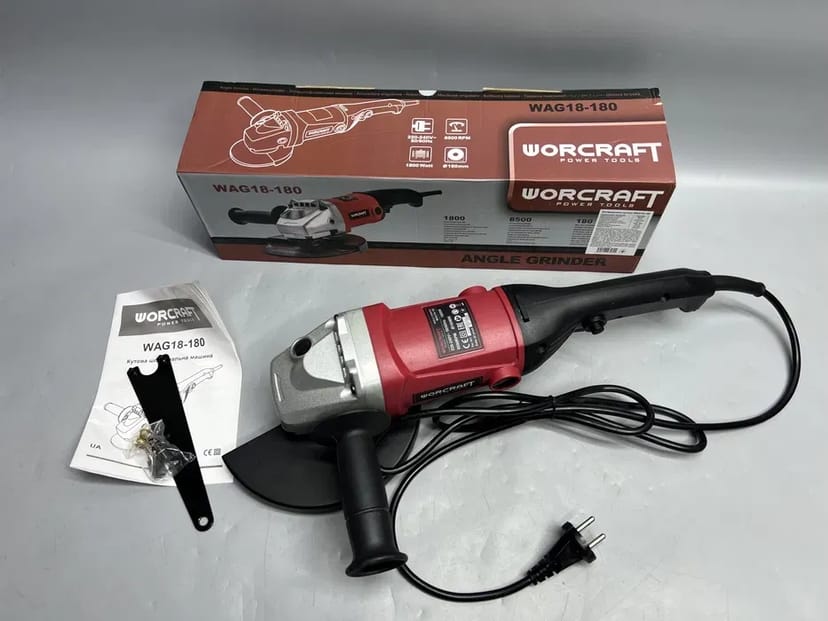 Болгарка Worcraft WAG18-180 На 1800 Вт