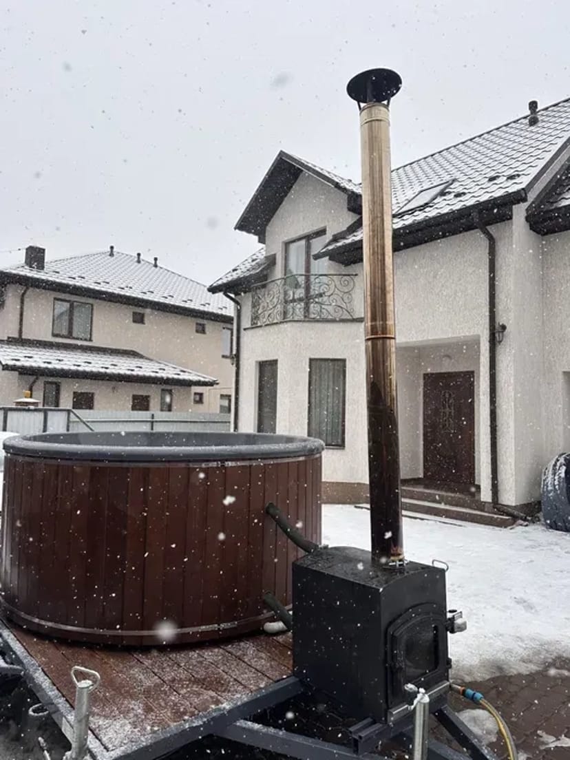 Чан на колесах! Карпатський релакс прямо у вас на подвір'ї!