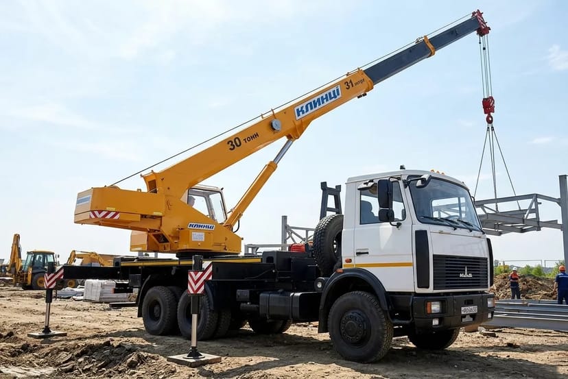 Автокран МАЗ Клинці 6303 30 тонн, 31 метри