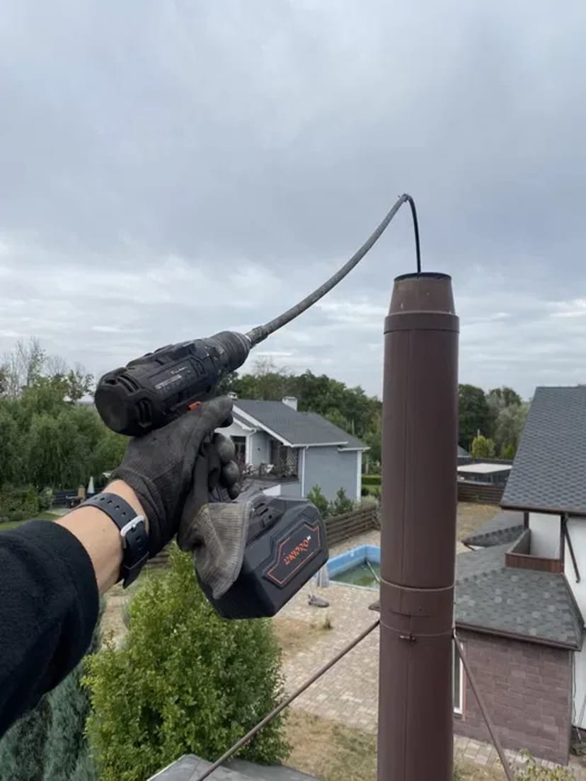 Чистка димоходу, каміна, пічки