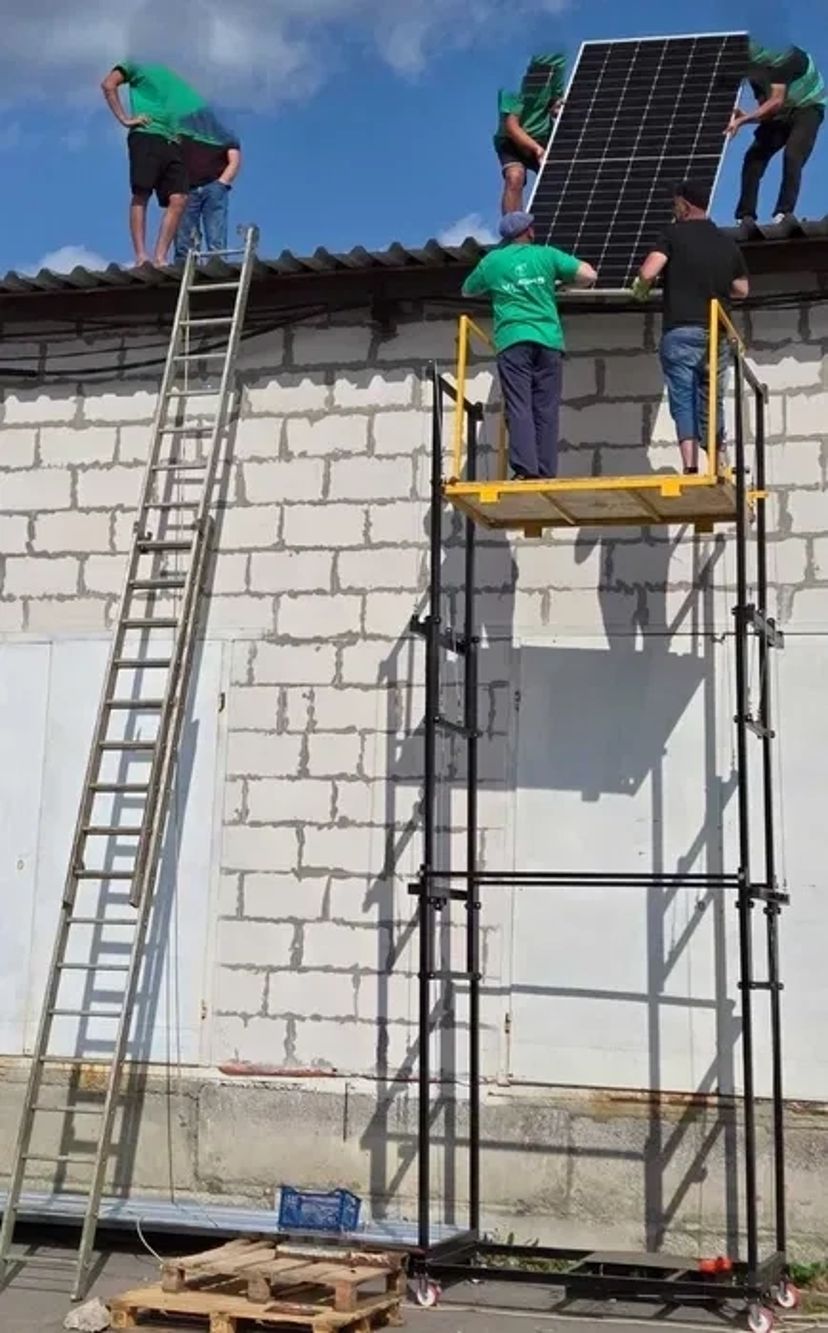 Підйомник електричний, Вишка Тура з майданчиком для безпечної роботи на висоті