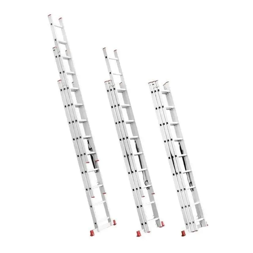 Драбина трьохсекційна алюмінієва 9.6м.
