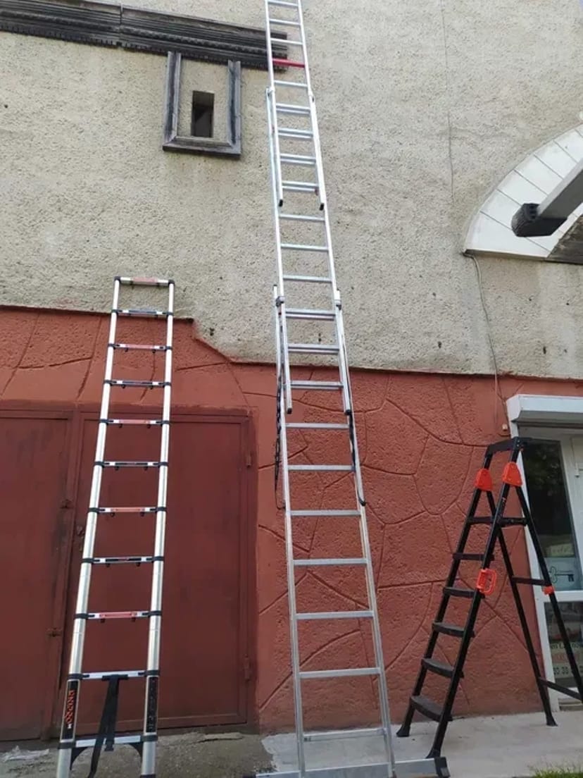 Драбини 8, 7 та 3.6 метрів