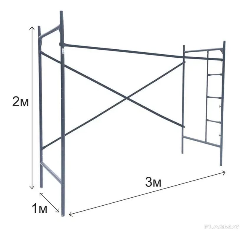 Будівельні ліси, 10гр за 1кВ.м
