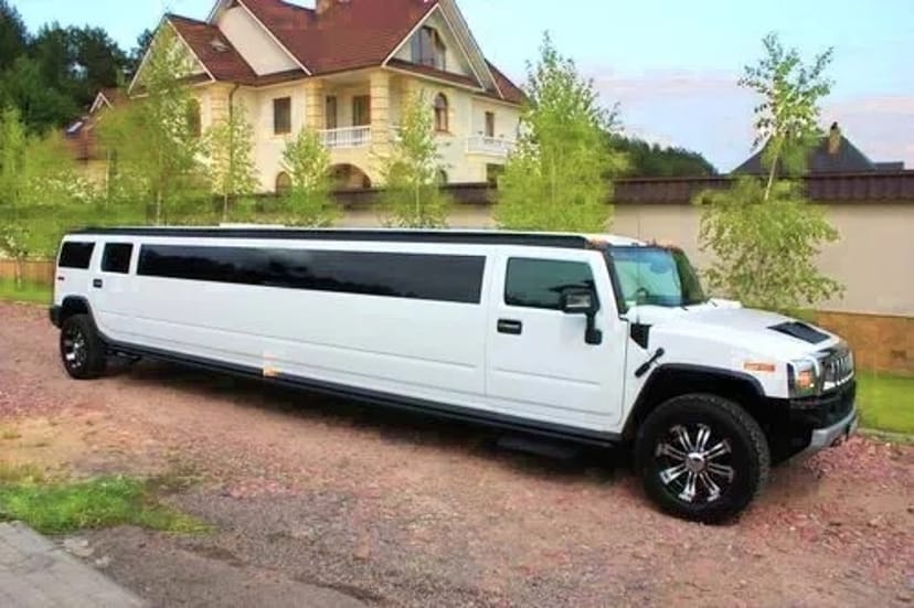 022 Лімузин на день народження Hummer H2 white 