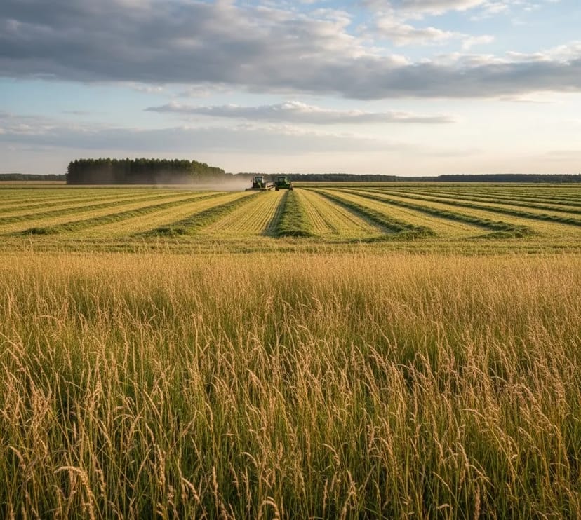 Косарка, покіс трави готова до роботи