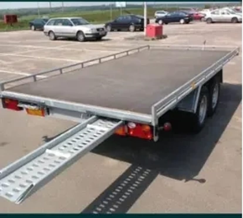 Лафет, причеп платформа жорстке зчеплення буксирування