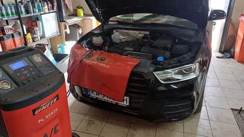 Заправка авто кондиціонера фреоном R134A 1234yf R744 ремонт чищення