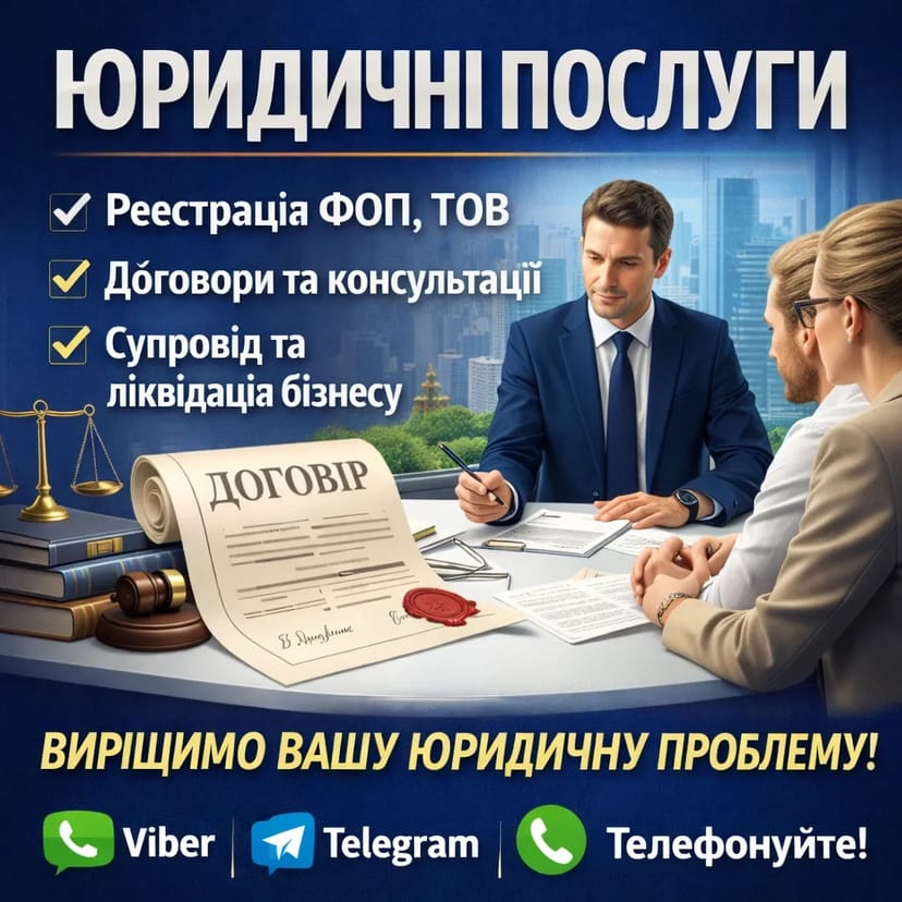 Юрист для бізнесу | договори, зміни, супровід