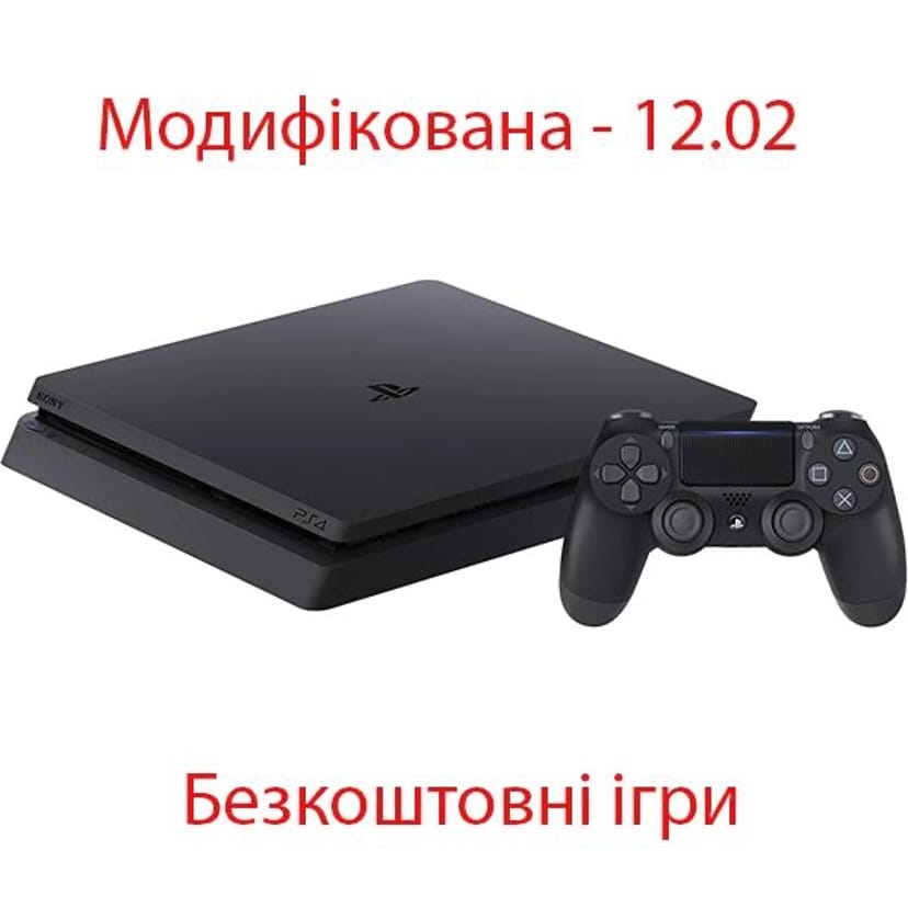 Sony PlayStation 4 Slim 1TB Б/У Модифікована + 33 Гри + Гарантія