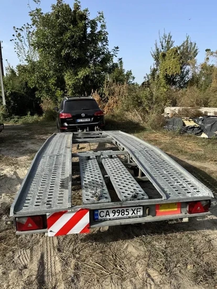 Лафет лавета автовоз. З гальмами та лебідкою