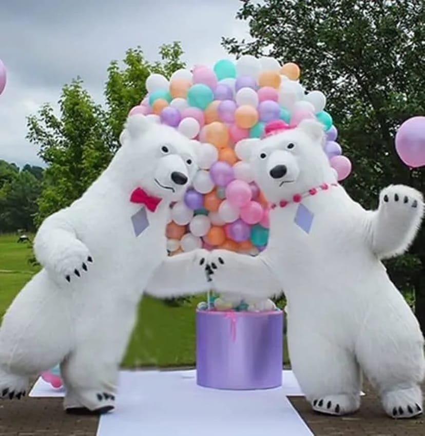 Білий ведмідь Одеса ростова лялька стриптиз аніматор панда лабубу