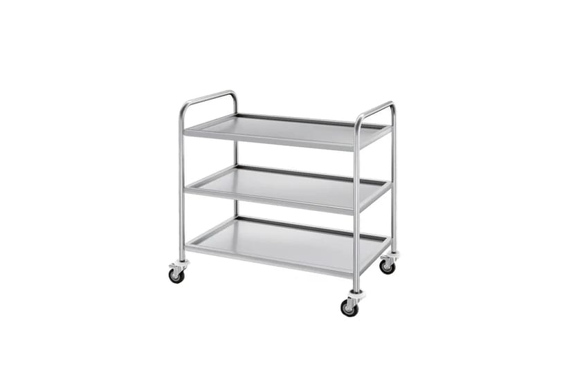 Сервірувальний візок з нержавіючій сталі