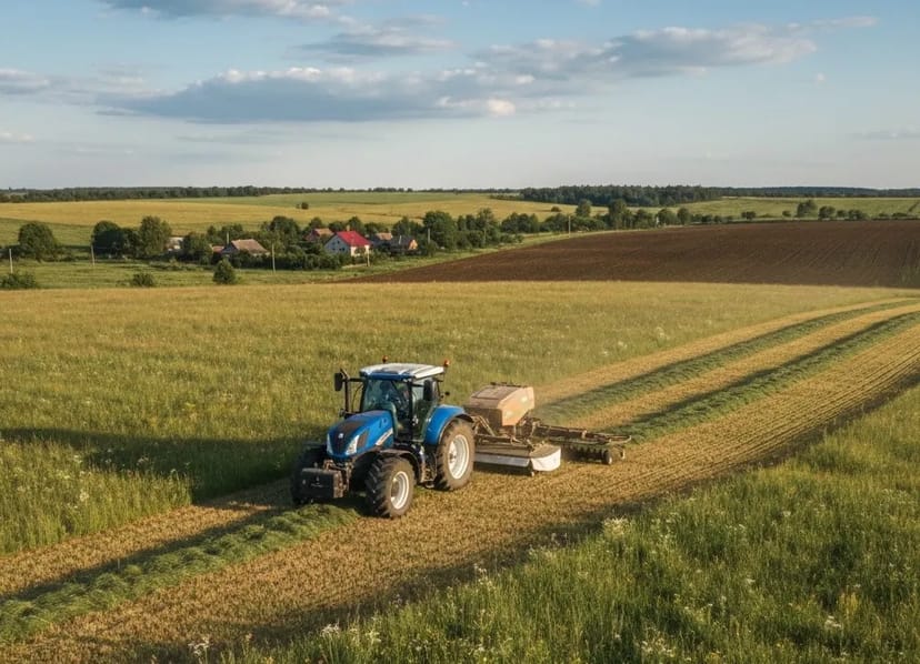 Косарка для поля: покіс трави, сіна та польових культур