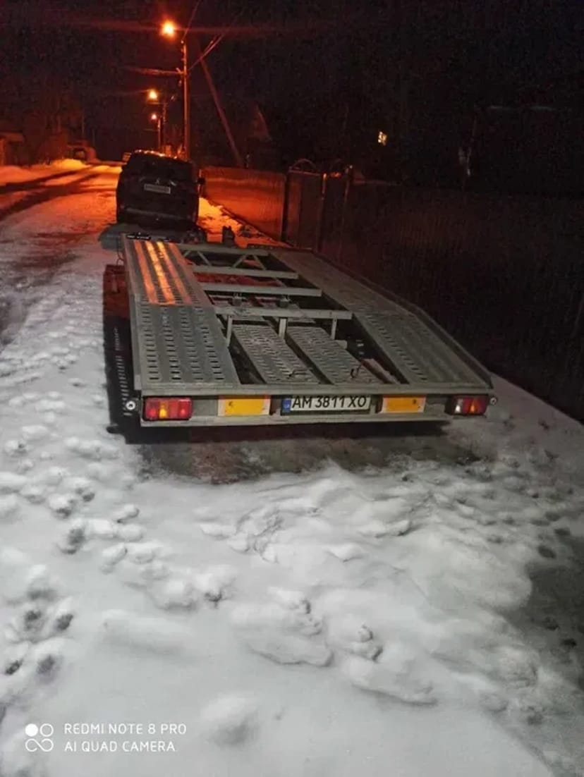 Платформа-лафет для перевезення транспорту