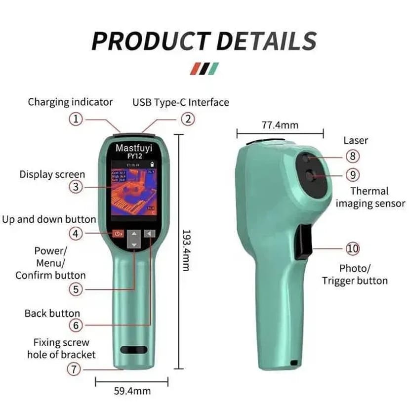 Професійний побутовий тепловізор. Висока роздільна здатність