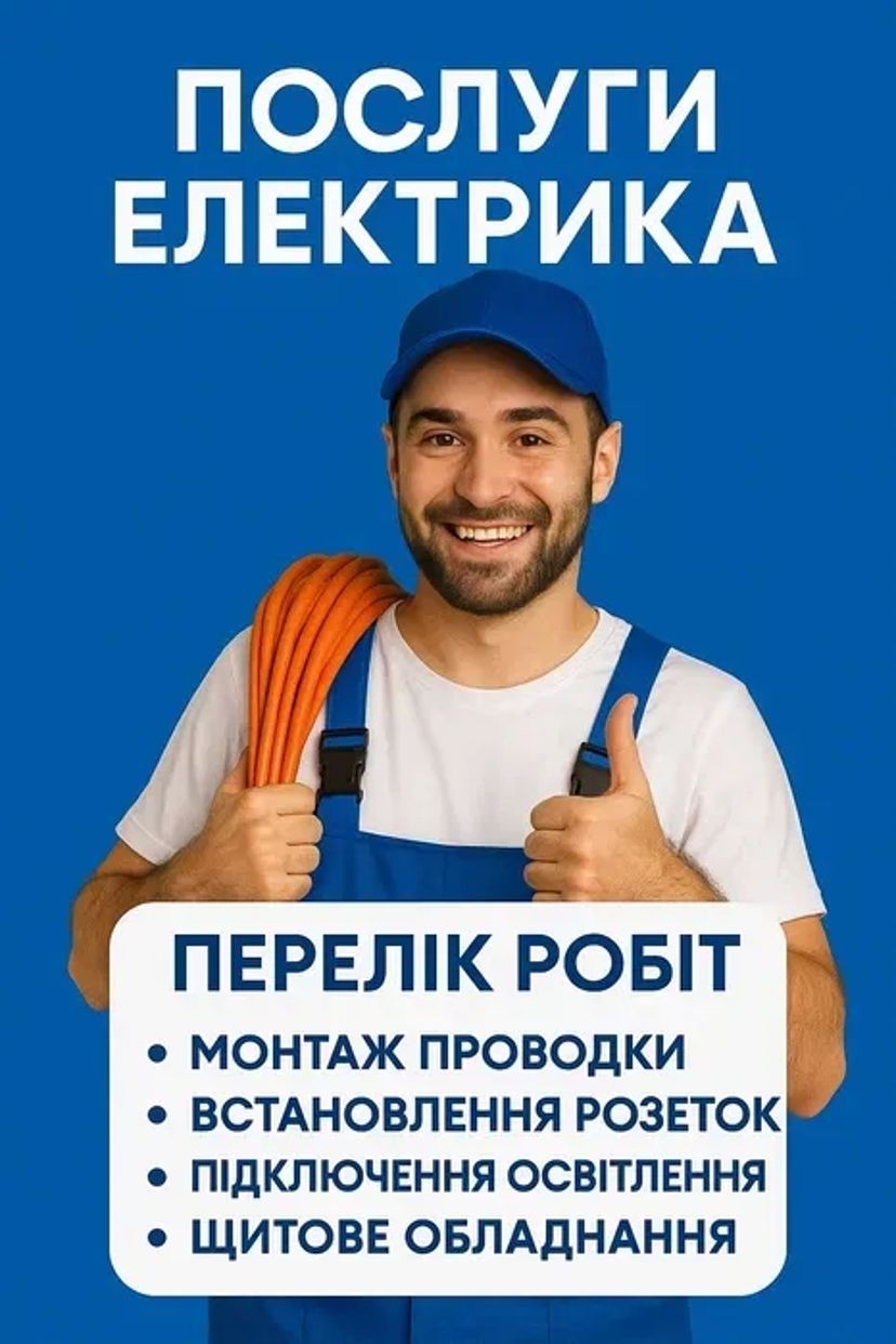 Електрик за викликом-Івано-Франківськ. Електромонтажні роботи.