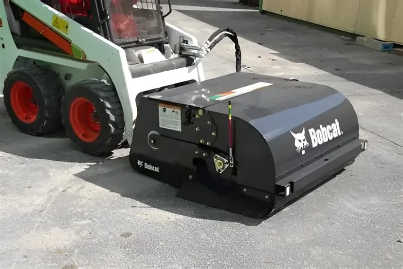 Щітка з бункером на (Bobcat/JCB).