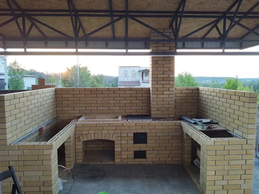 Постройка барбекю, мангалов,печей. Комплексов,камины.