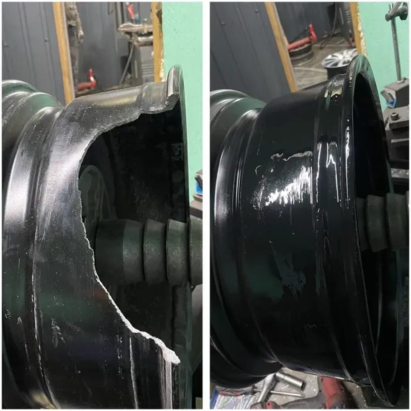 Рихтування алюмінієвих дисків (удари розриви відколи)