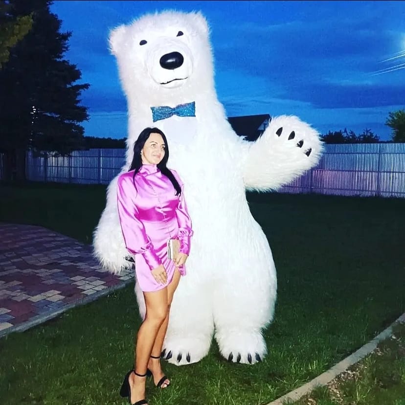 Білий ведмідь Миколаїв ростова лялька стриптиз аніматор панда лабубу