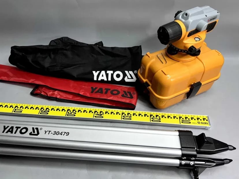 Проф якість Оптичний нівелір Sndway SW-32A Штатив Рейка 3м YATO