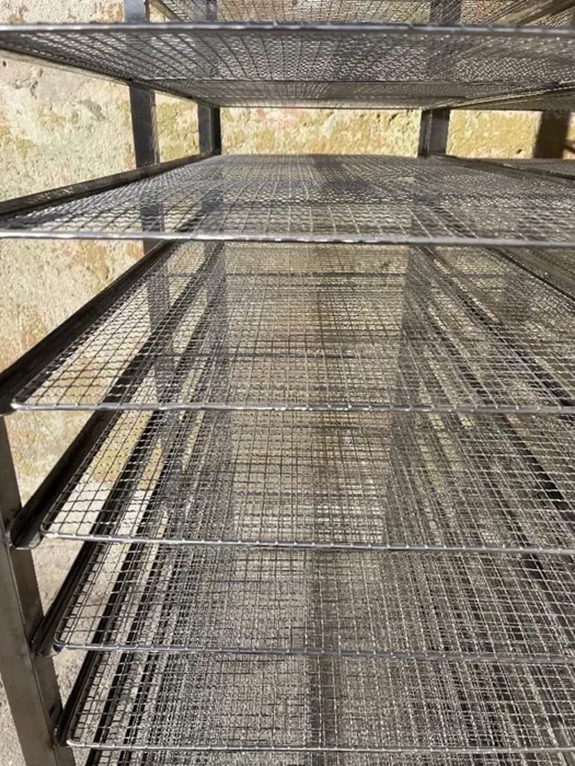 Стелаж-шпилька дворядна під гастроємкість з неіржавкої сталі