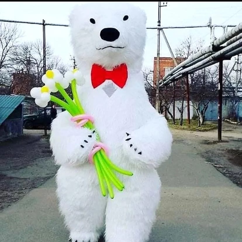 Білий ведмідь Хмельницький ляльковий стриптиз замовити аніматора.