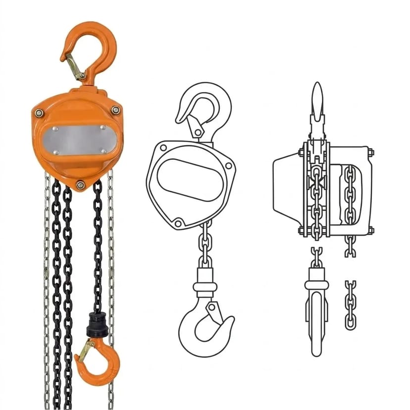 Ручна ланцюгова шестернева таль 3 т. 3 м