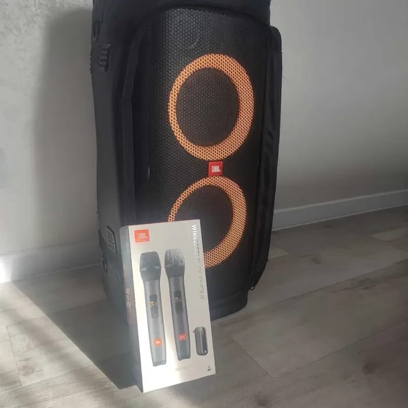 Колонка JBL Party box 310 + радіо мікрафони / набір для караоке