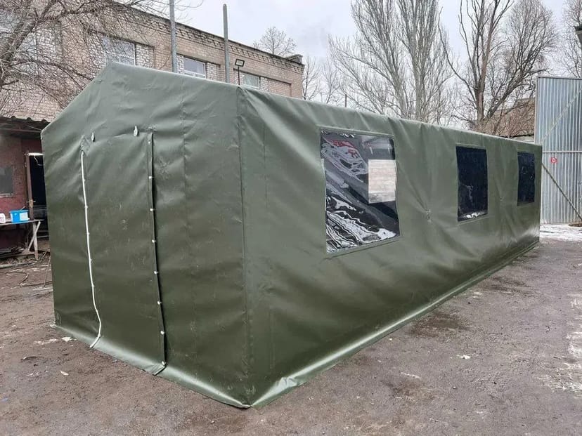 Палатка/намет ПВХ 3*9 метрів з легкозбірним металевим каркасом