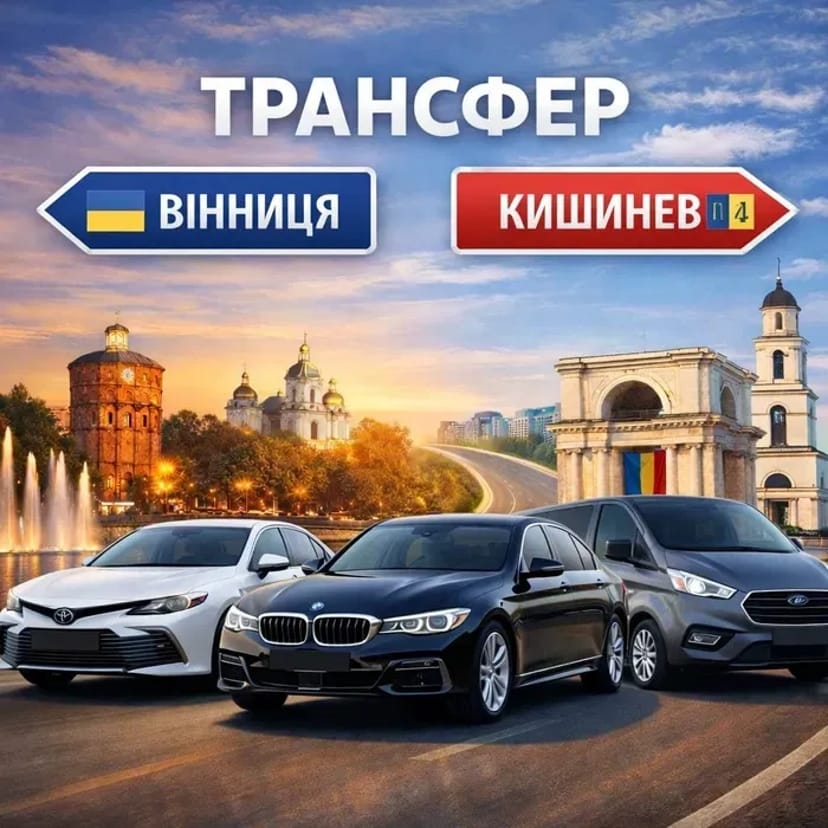 Трансфер Вінниця – Кишинів без пересадок | Комфорт, Мінівен
