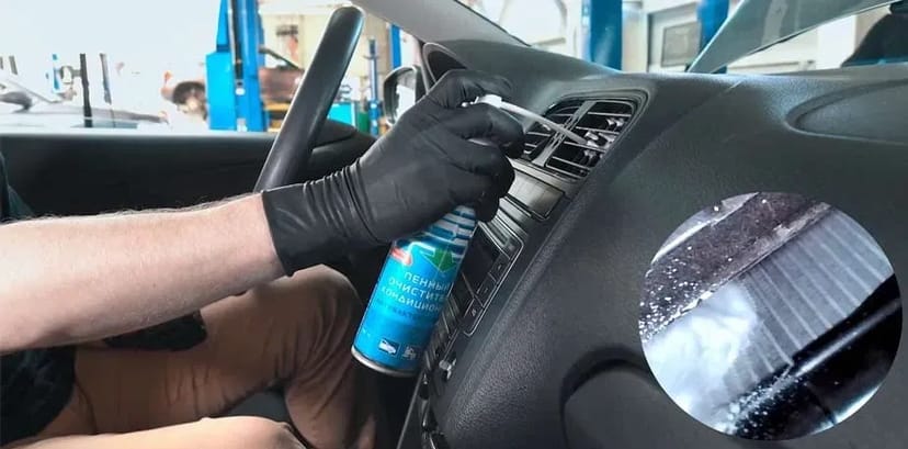 Чищення кондиціонера антибактеріальна обробка. Заправка авто кондиціонерів